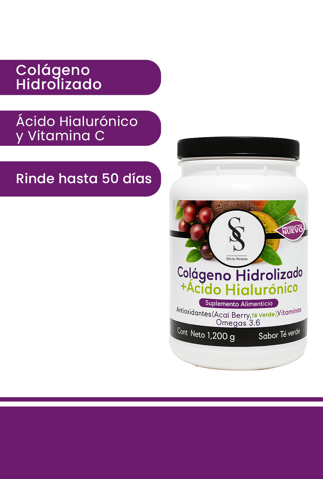 Colágeno Hidrolizado + Ácido Hialurónico