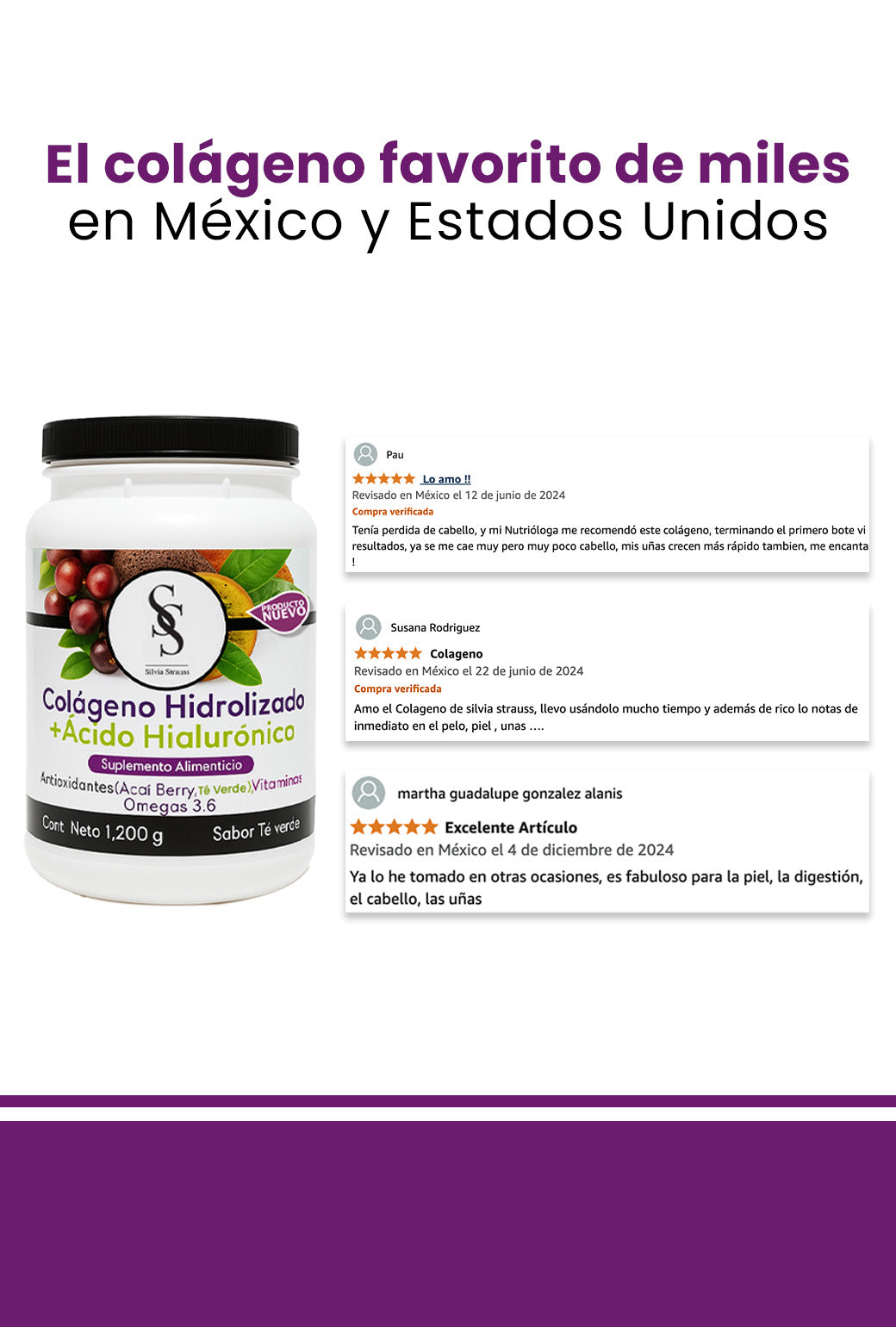 Colágeno Hidrolizado + Ácido Hialurónico