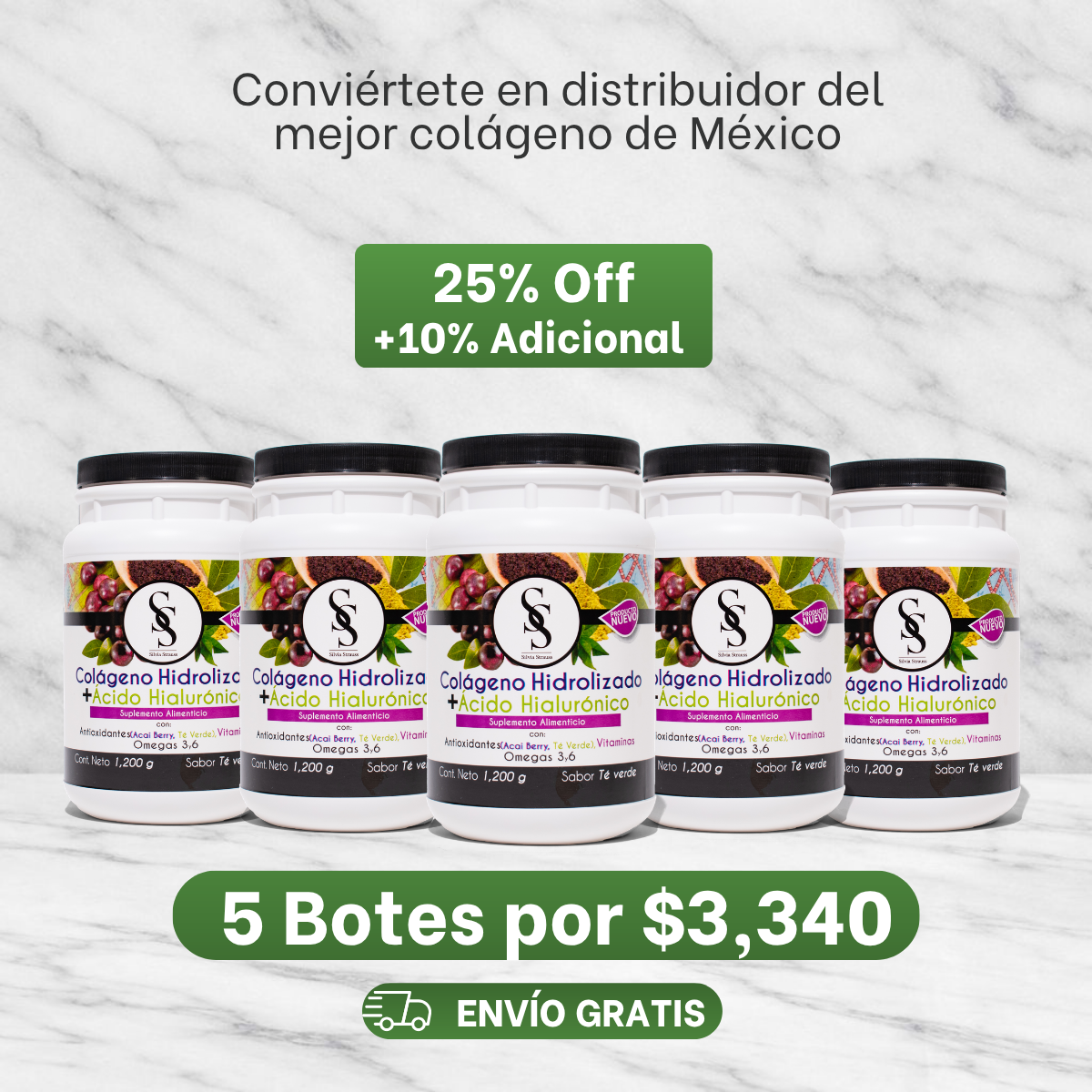 Kit Distribuidor Inicial | 5 Colágenos Hidrolizados