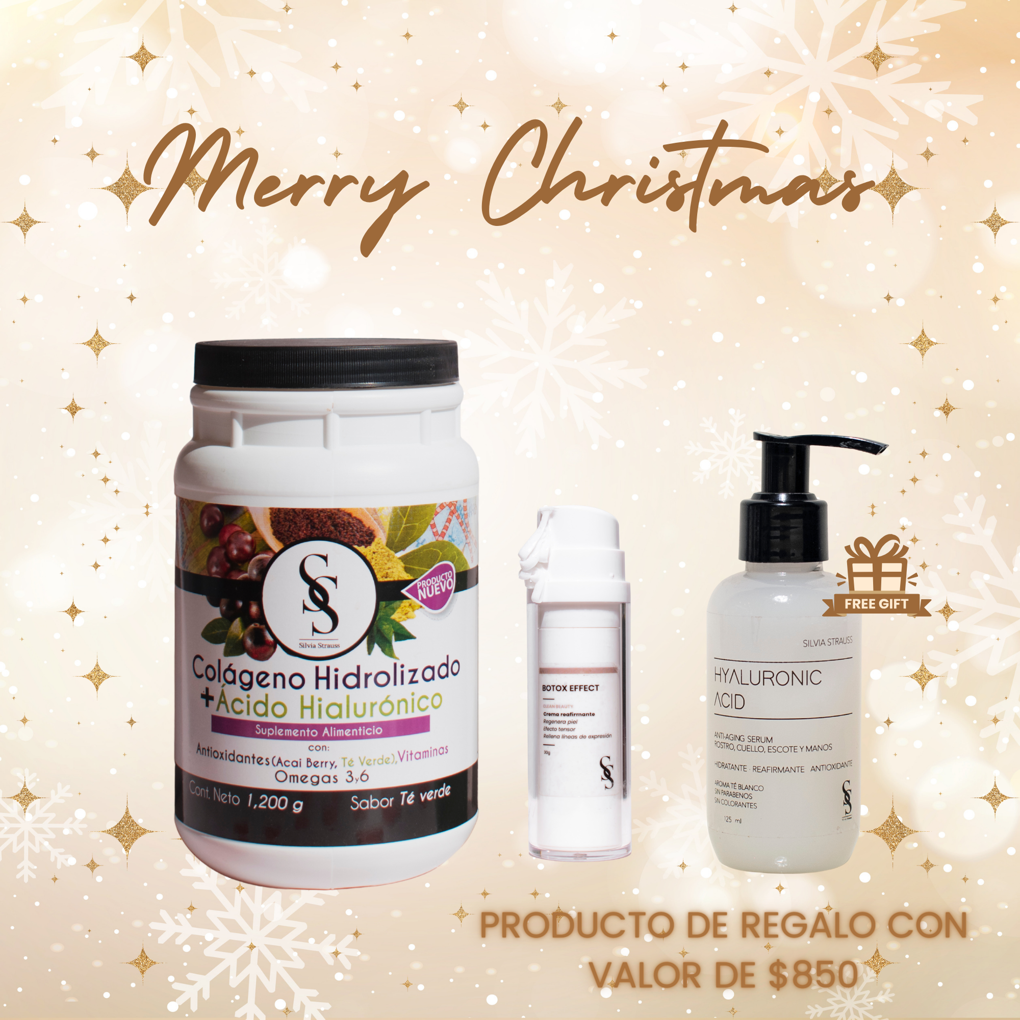 Kit Colágeno + crema reafirmante – Incluye HYALURONIC 125 ml GRATIS