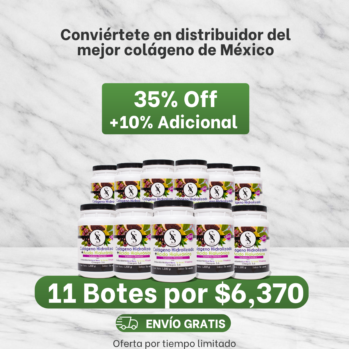 Kit Distribuidor Plata | 11 Colágenos Hidrolizados